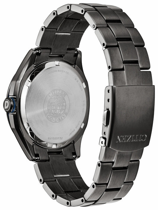 Citizen WDR Eco-Drive Black Blue Dial Stainless Steel Watch - Citizen Best Seller