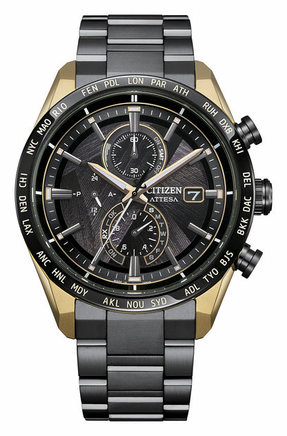 ATTESA LIGHT in BLACK Black Dial Super Titanium with DLC Coating Bracelet AT8384-58E - Citizen Special Offer