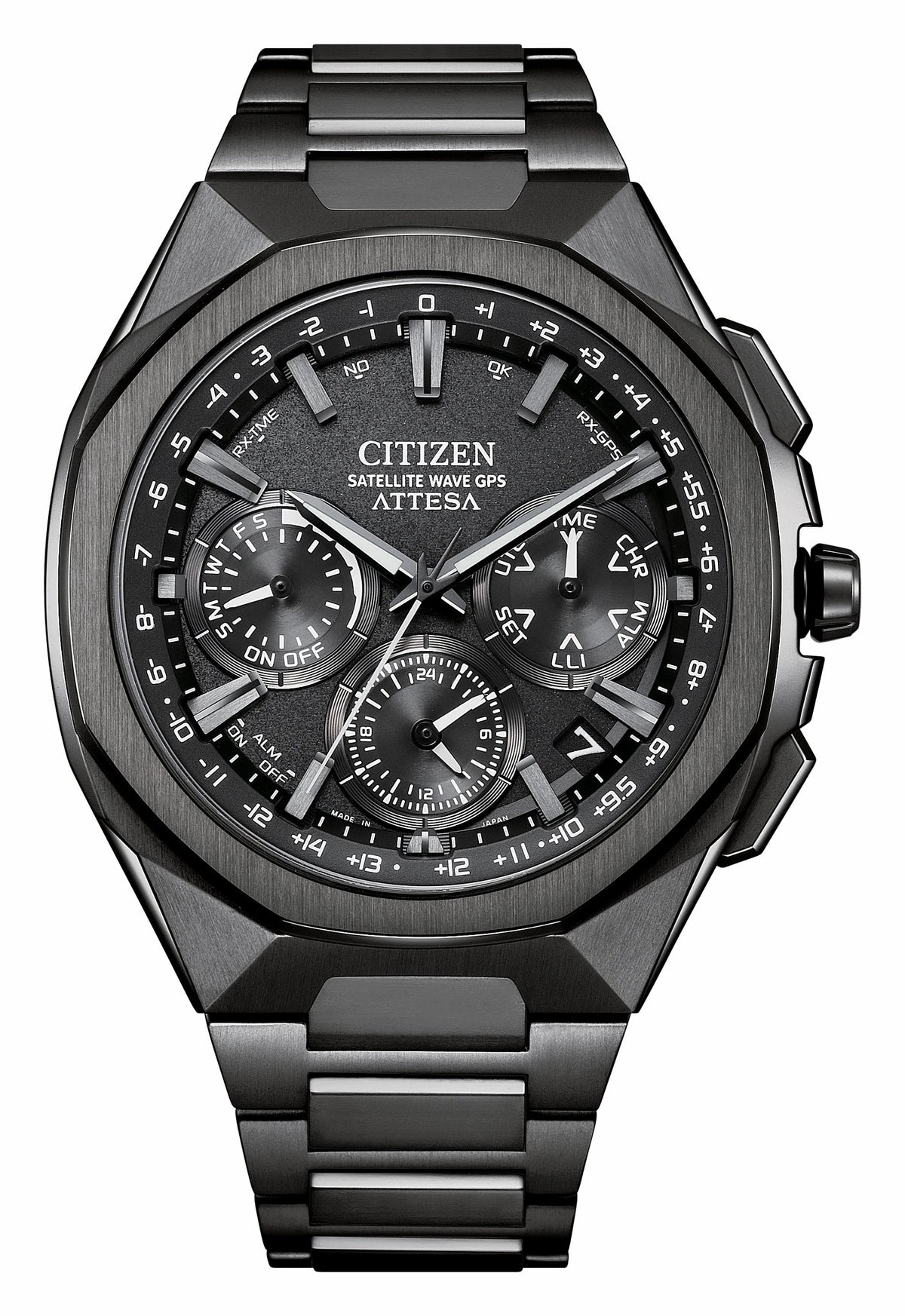 ATTESA Gray Dial Super Titanium with DLC Coating Bracelet CC4105-69E - Citizen Popular