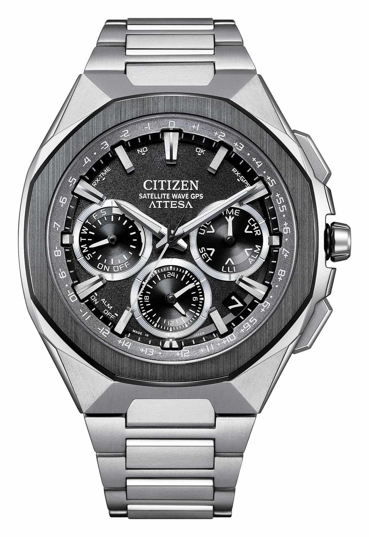 ATTESA Gray Dial Super Titanium Bracelet CC4104-53E - Citizen Discount