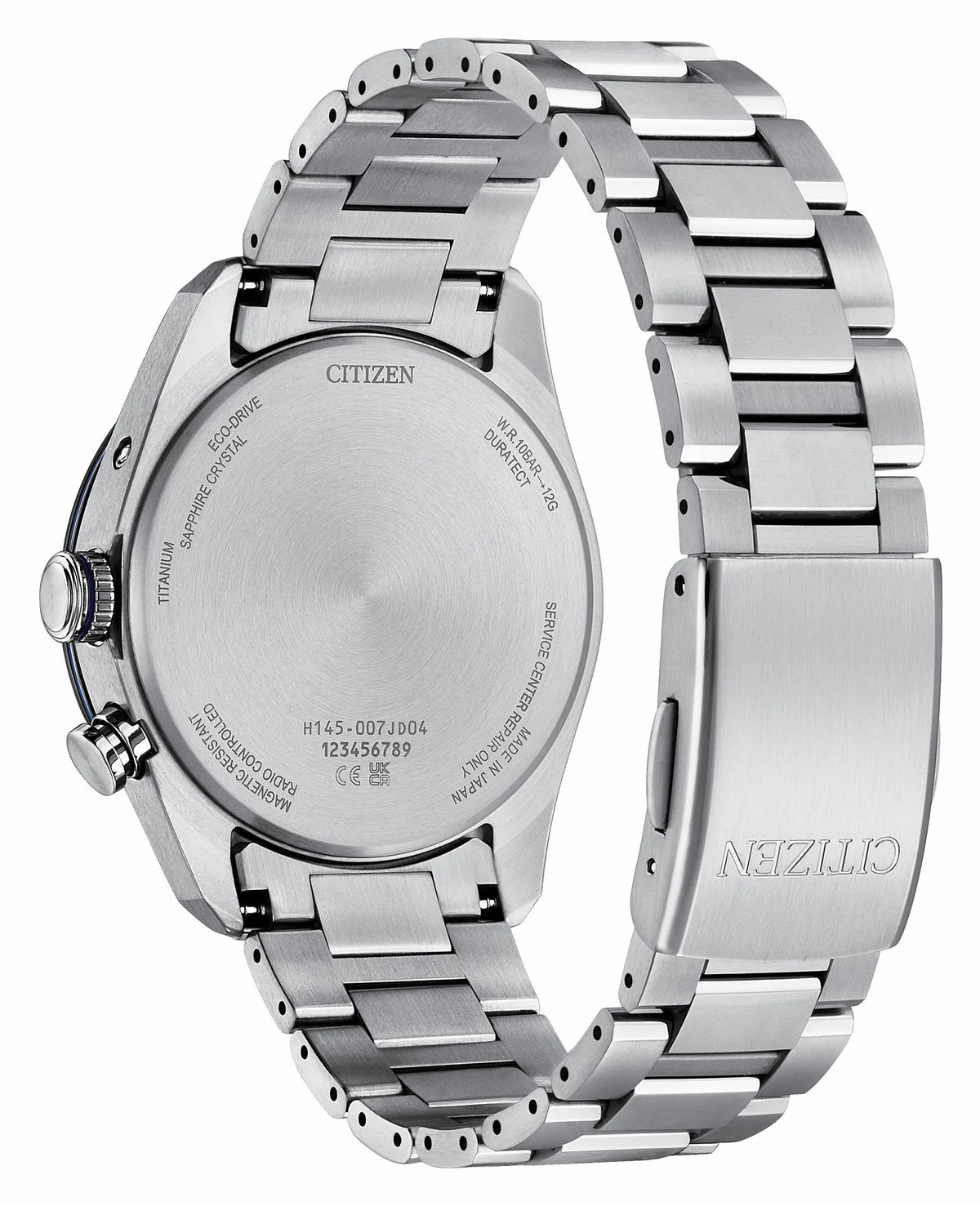ATTESA Blue Dial Super Titanium with Duratect Platinum Bracelet CB0288-65L - Citizen Great Value