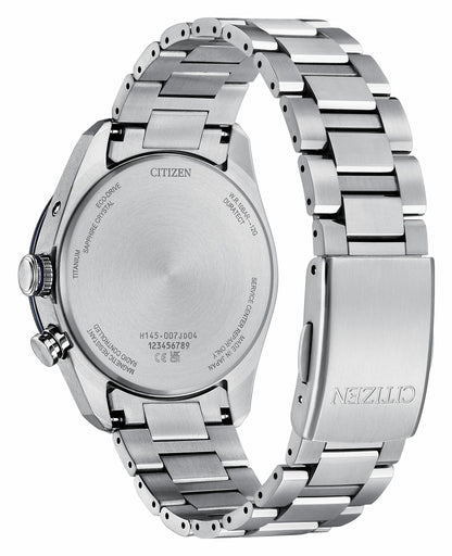 ATTESA Blue Dial Super Titanium with Duratect Platinum Bracelet CB0288-65L - Citizen Great Value