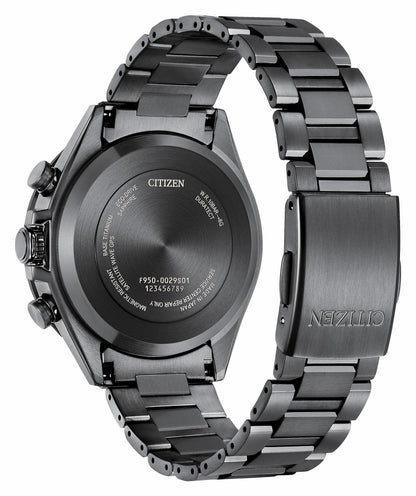 ATTESA Black Dial Super Titanium with DLC Coating Bracelet CC4055-65E - Citizen Best Seller
