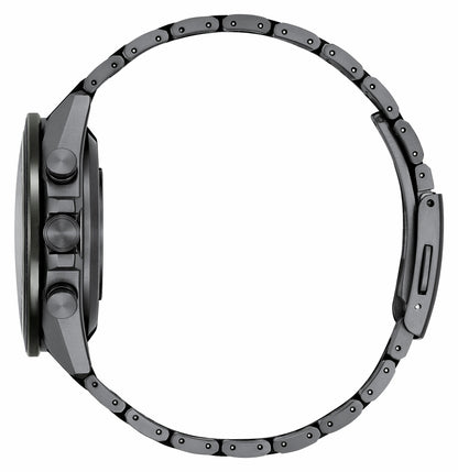 ATTESA Black Dial Super Titanium with DLC Coating Bracelet CC4055-65E - Citizen Best Seller