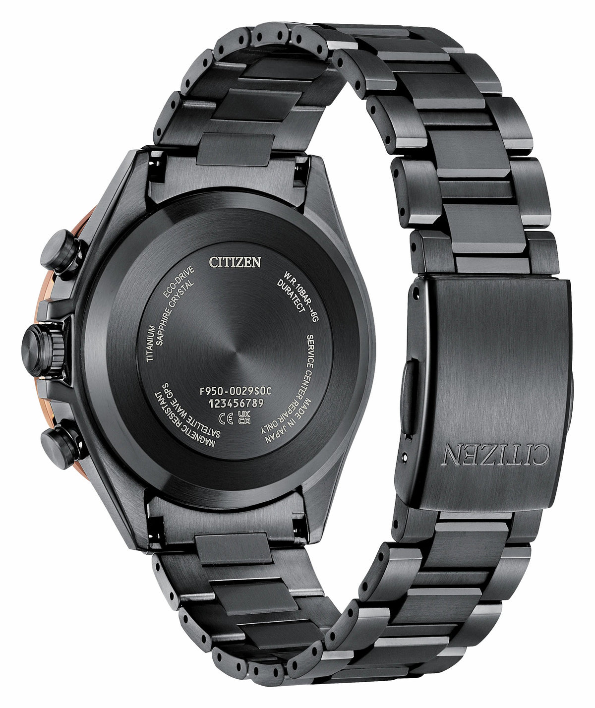 ATTESA Brown Dial Super Titanium with DLC Coating Bracelet CC4074-61W - Citizen Discount