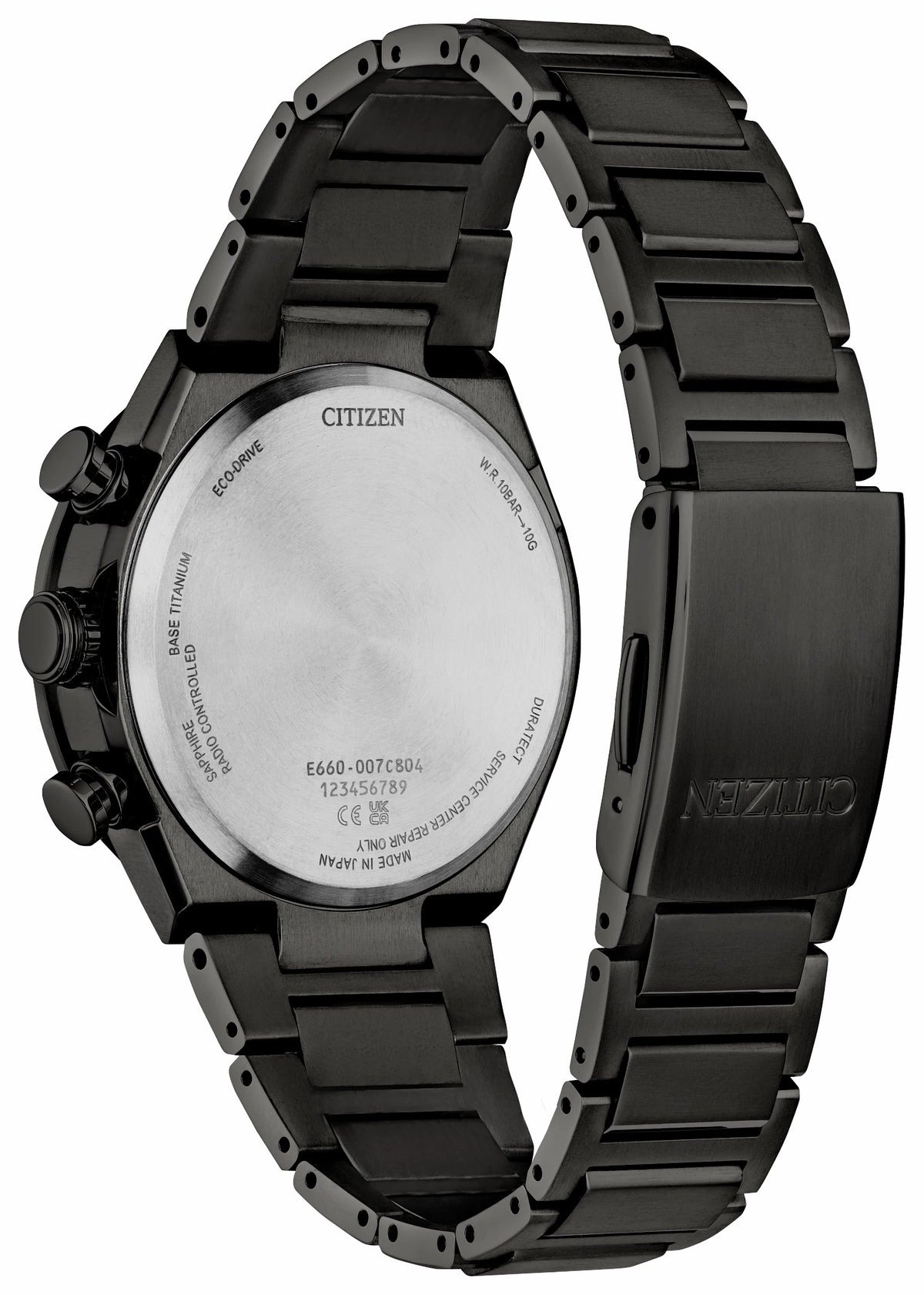 ATTESA Blue Dial Super Titanium with DLC Coating Bracelet CB5967-66L - Citizen Recommended