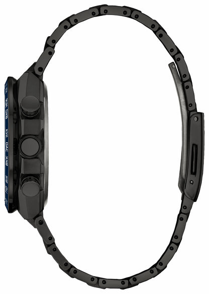 ATTESA Blue Dial Super Titanium with DLC Coating Bracelet CB5967-66L - Citizen Recommended