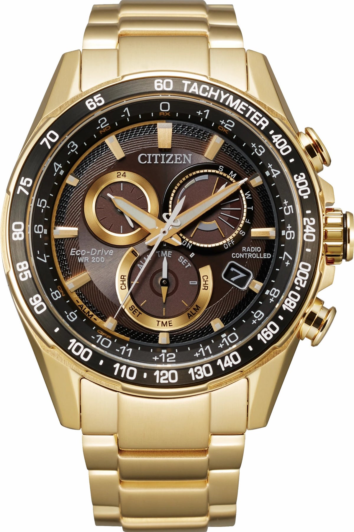 PCAT Brown Dial Stainless Steel Bracelet CB5912-50E - Citizen Recommended