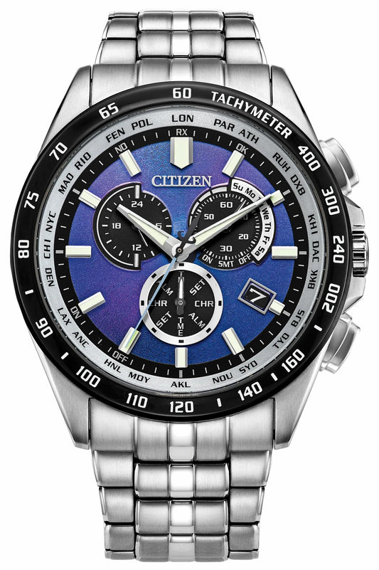 PCAT Blue Dial Stainless Steel Bracelet CB5874-81L - Citizen Best Seller