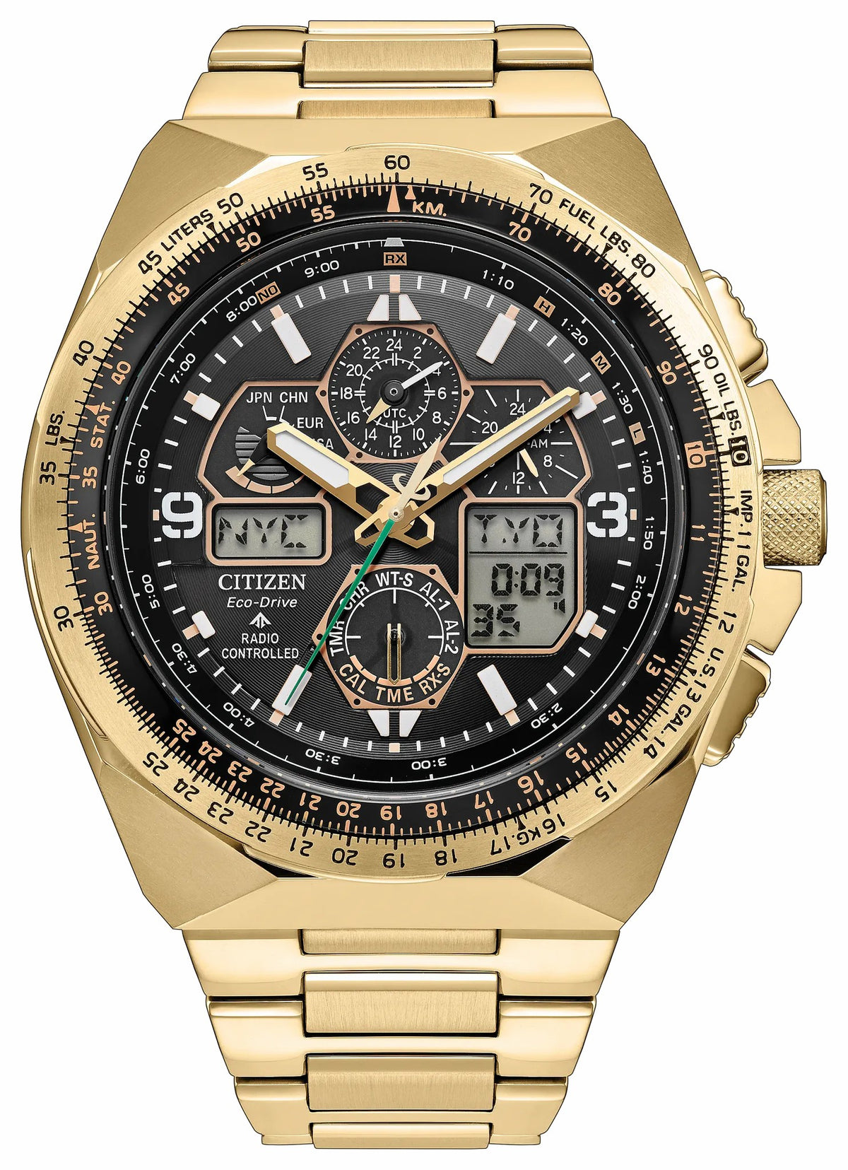 Promaster Skyhawk A-T Black Dial Stainless Steel Bracelet JY8144-50E - Citizen Signature