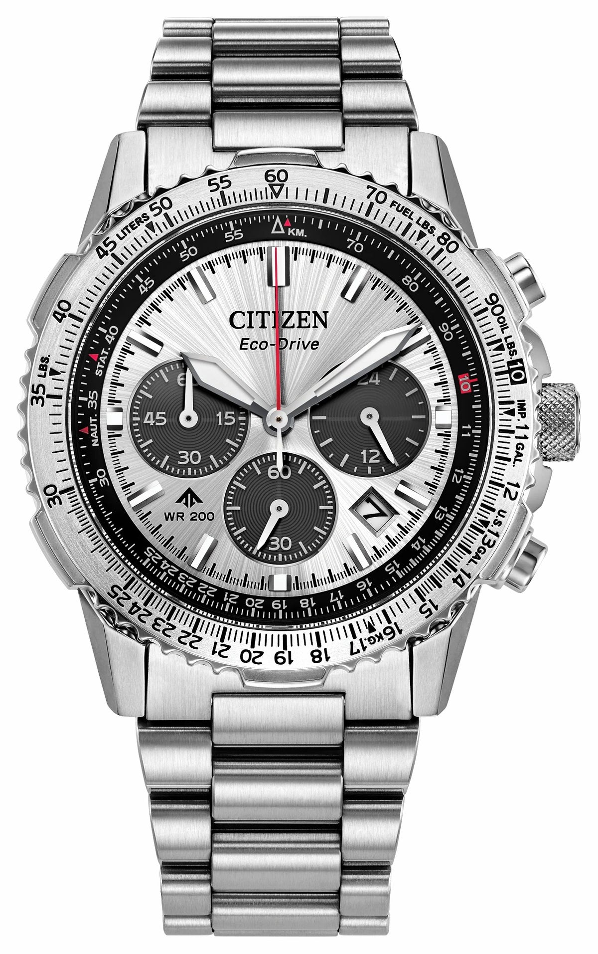 Promaster Navihawk Silver-Tone Dial Stainless Steel Bracelet CA4660-61A - Citizen Best Seller