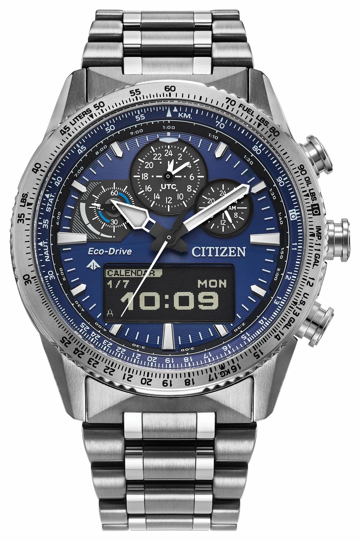 Promaster Skyhawk U830 Blue Dial Stainless Steel Bracelet JV2000-51L - Citizen Value