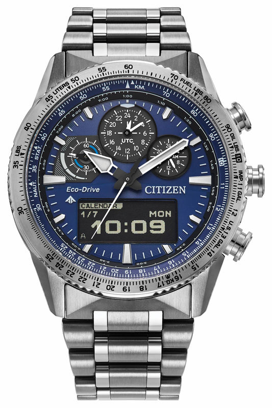 Promaster Skyhawk U830 Blue Dial Stainless Steel Bracelet JV2000-51L - Citizen Value