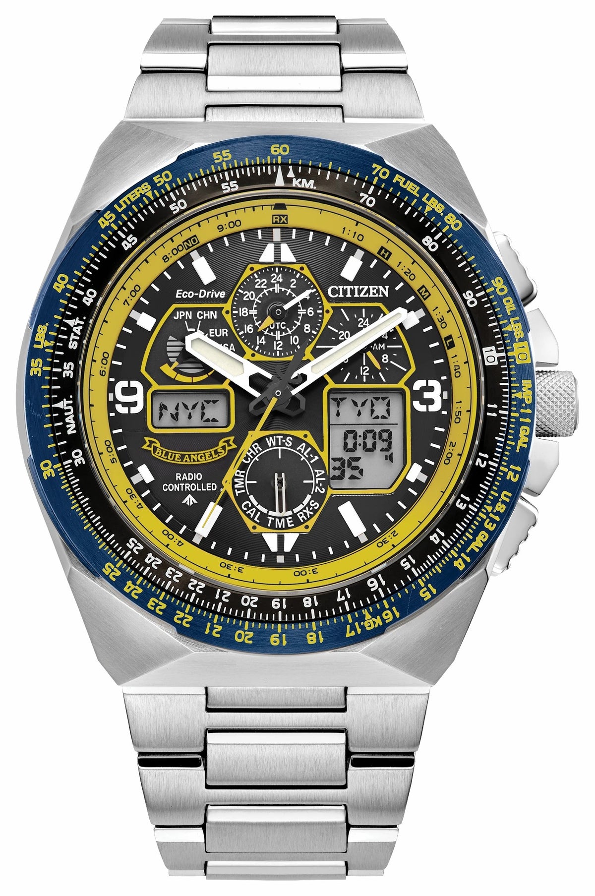 Promaster Skyhawk A-T Blue Dial Stainless Steel Bracelet JY8125-54L - Citizen Customer Favorite