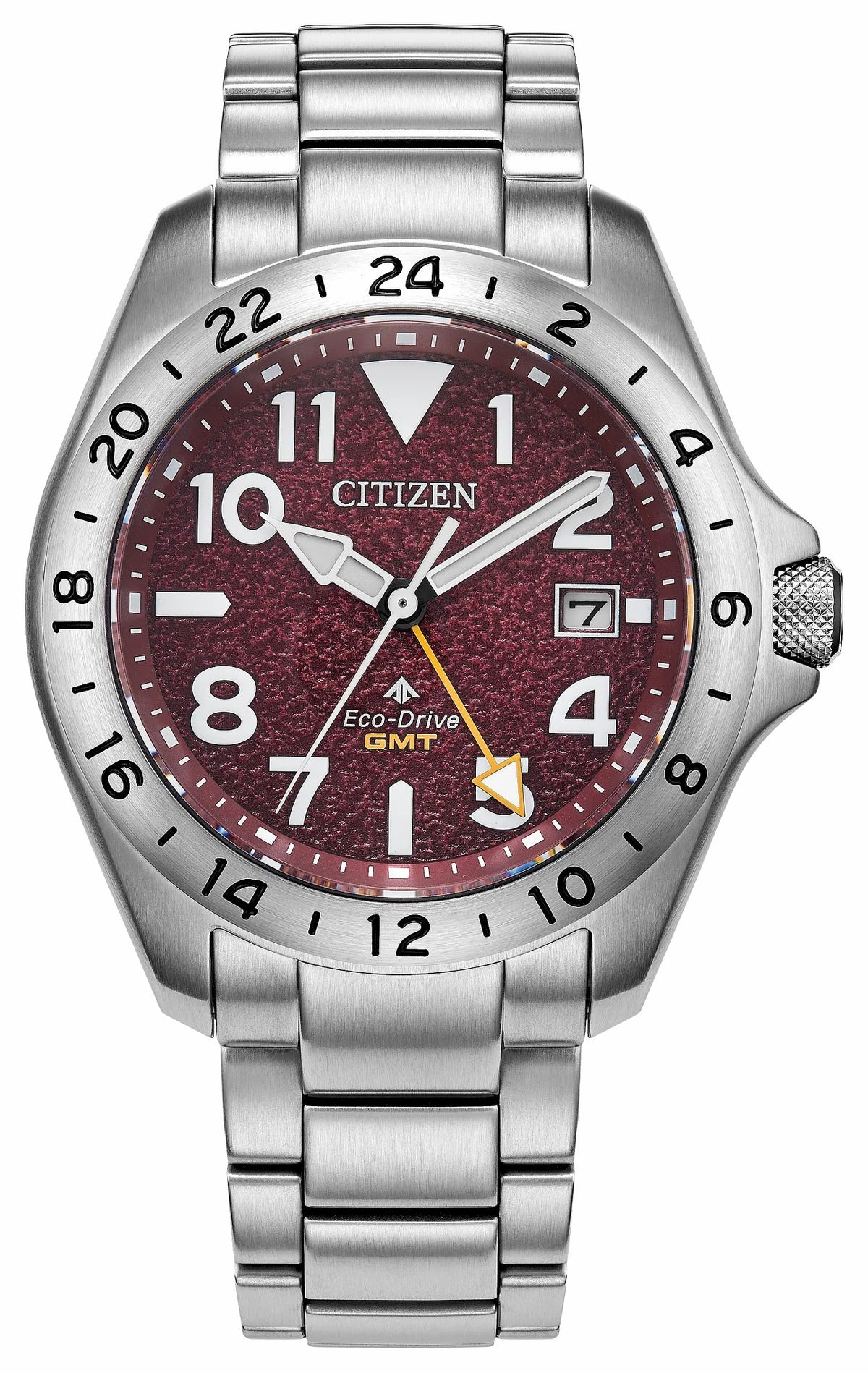 Promaster Land GMT Red Dial Stainless Steel Bracelet BJ7150-50W - Citizen Great Value
