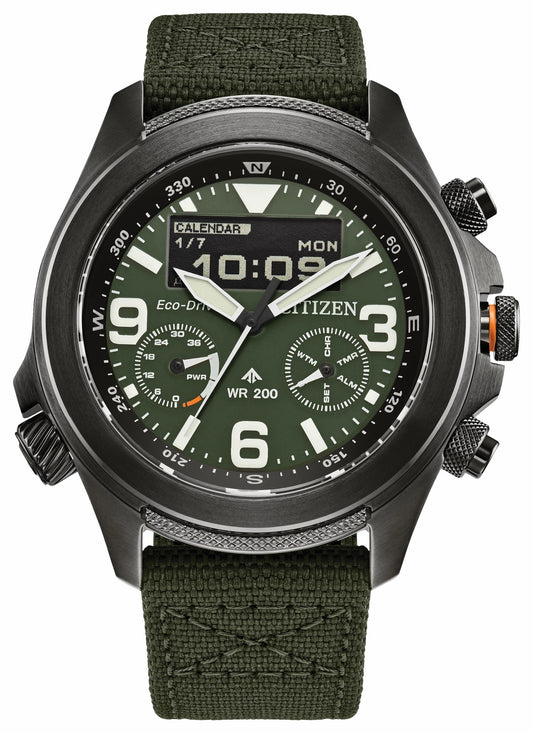 Promaster Land U822 Green Dial CORDURA® Strap JV1005-02W - Citizen Deals