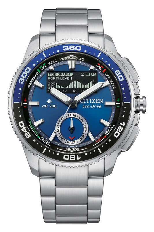 Promaster WaveTracker Blue Dial Stainless Steel Bracelet JV3006-50L - Citizen Popular