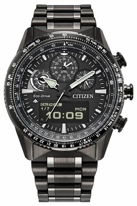 Promaster Skyhawk U830 Black Dial Stainless Steel Bracelet JV2005-58E - Citizen Sale