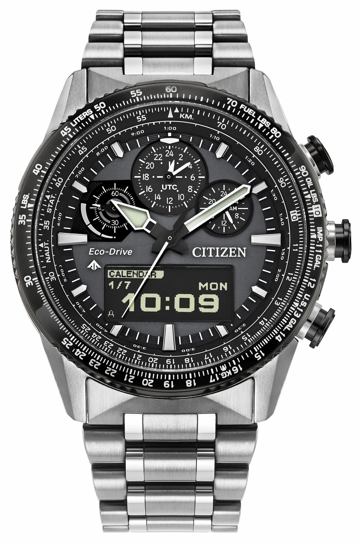 Promaster Skyhawk U830 Gray Dial Stainless Steel Bracelet JV2006-55H - Citizen Signature