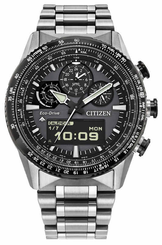 Promaster Skyhawk U830 Gray Dial Stainless Steel Bracelet JV2006-55H - Citizen Signature