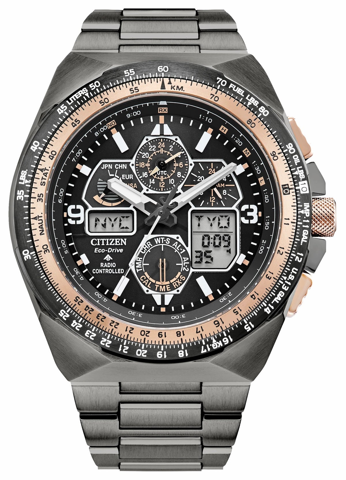 Promaster Skyhawk A-T Black Dial Stainless Steel Bracelet JY8146-54E - Citizen Recommended