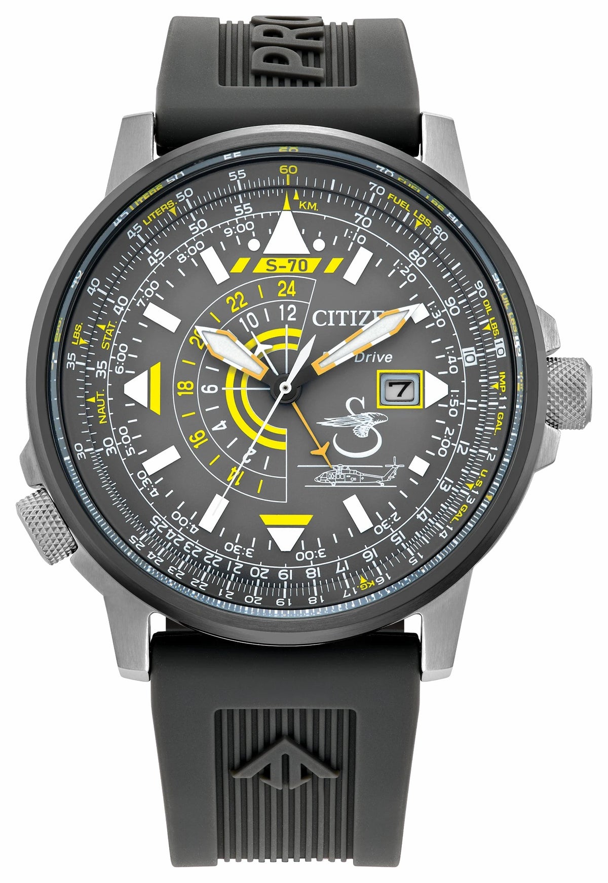 Promaster Sikorsky Gray Dial Polyurethane Strap BJ7004-43H - Citizen Hot Sale