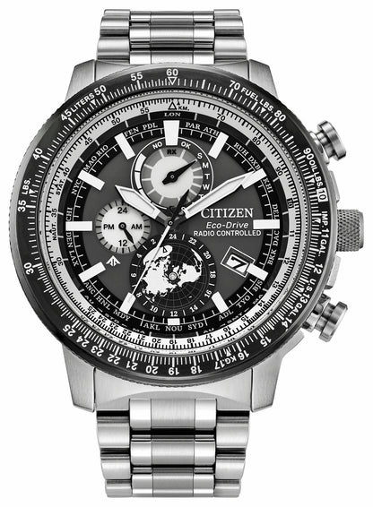 Promaster Geo Trekker Gray Dial Stainless Steel Bracelet BY3006-53H - Citizen Best Seller