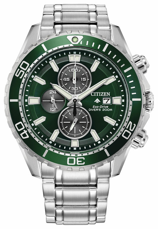 Promaster Dive Green Dial Stainless Steel Bracelet CA0820-50X - Citizen Customer Favorite