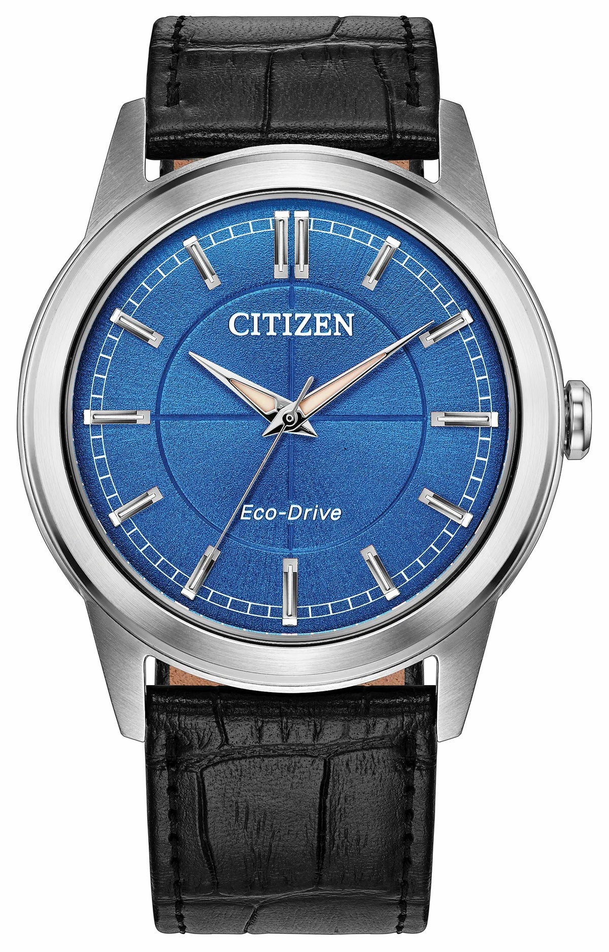 Rolan Blue Dial Leather Strap FE7130-01L - Citizen Discount