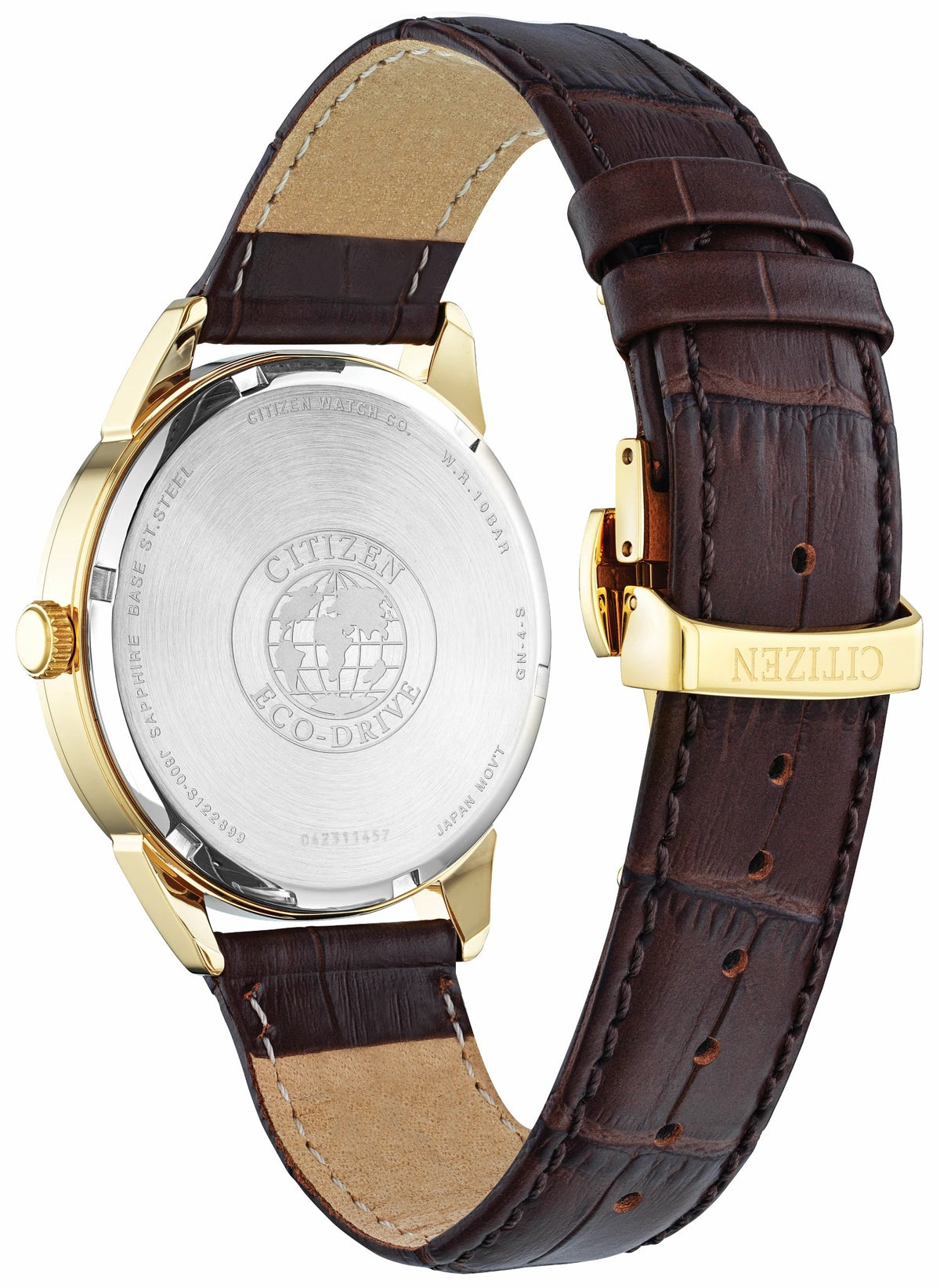 Rolan Champagne Dial Leather Strap AW0092-07Q - Citizen Featured