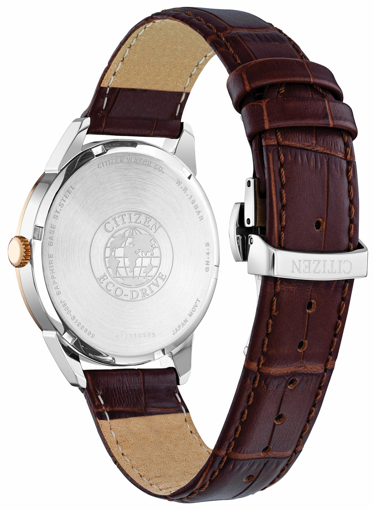 Rolan Navy Dial Leather Strap AW0096-06L - Citizen Popular