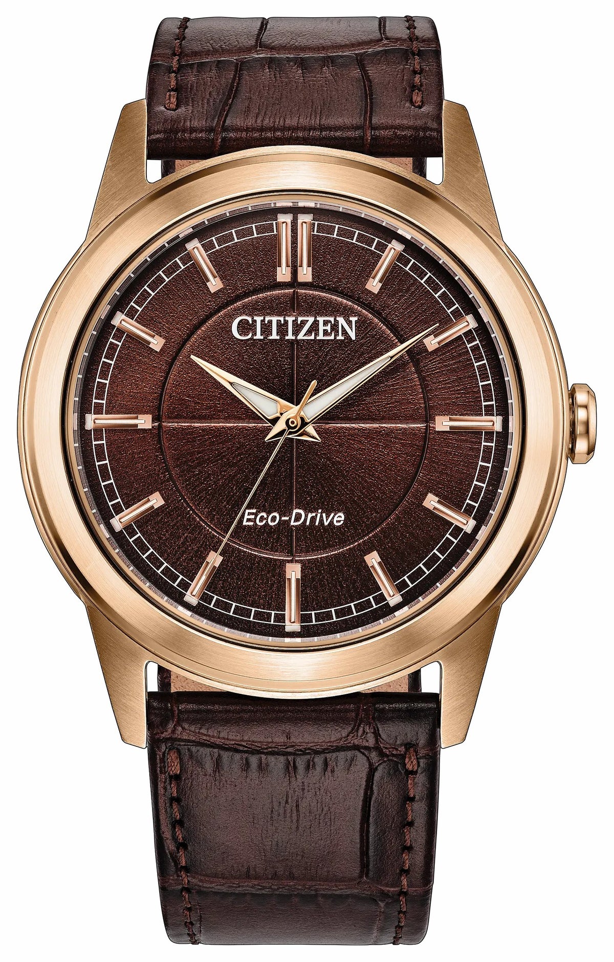 Rolan Brown Dial Leather Strap AW2113-16X - Citizen Premium