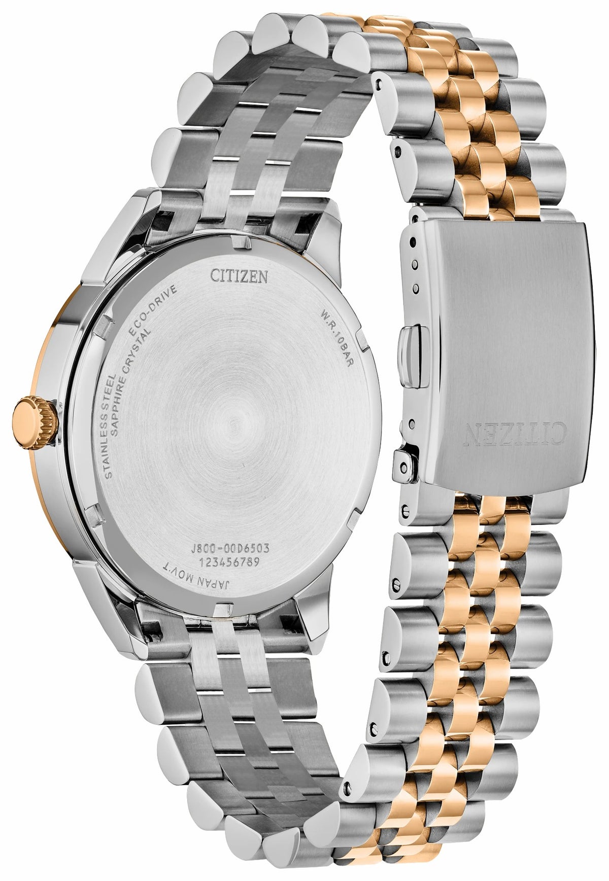 Rolan Brown Dial Stainless Steel Bracelet AW0156-57X - Citizen Deals