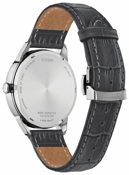 Rolan Silver-Tone Dial Leather Strap BU2110-01A - Citizen New