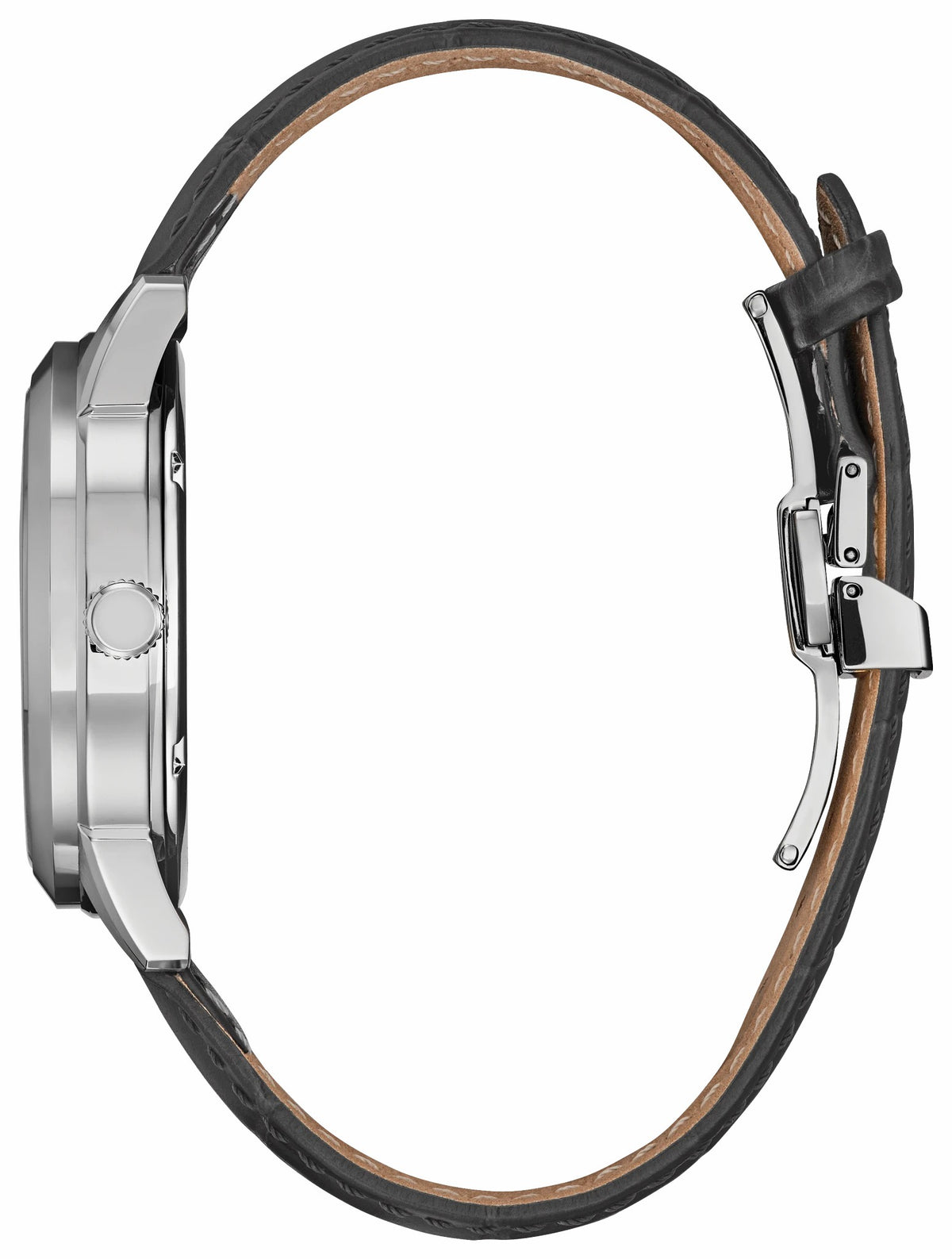 Rolan Silver-Tone Dial Leather Strap BU2110-01A - Citizen New