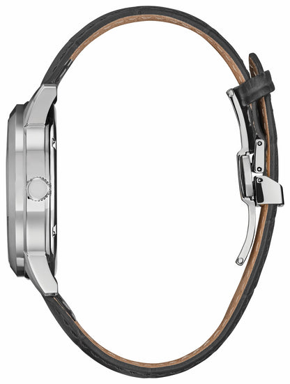 Rolan Silver-Tone Dial Leather Strap BU2110-01A - Citizen New