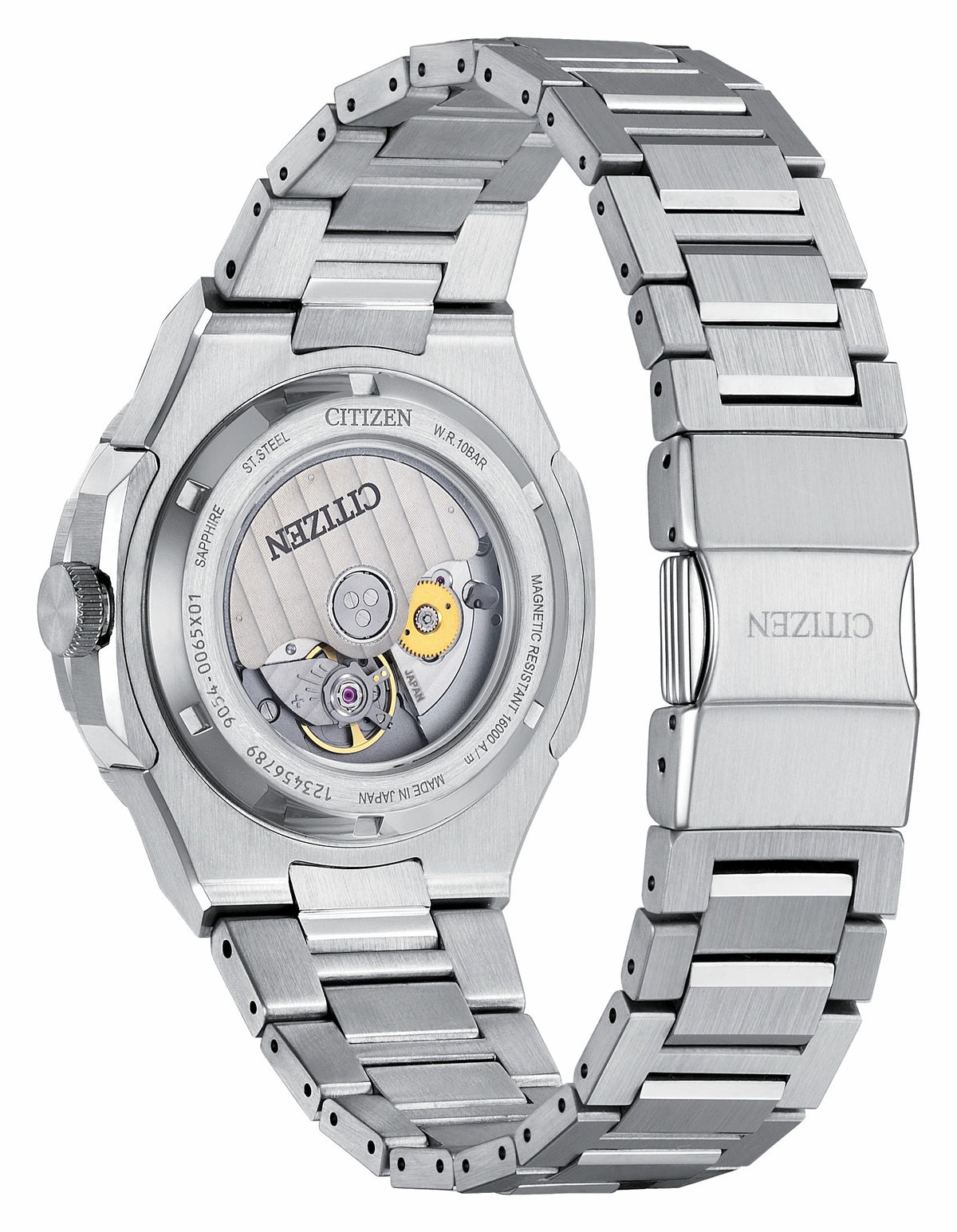 Series8 880 GMT Black Dial Stainless Steel Bracelet NB6031-56E - Citizen Signature