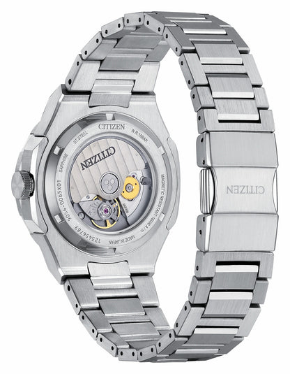 Series8 880 GMT Black Dial Stainless Steel Bracelet NB6031-56E - Citizen Signature