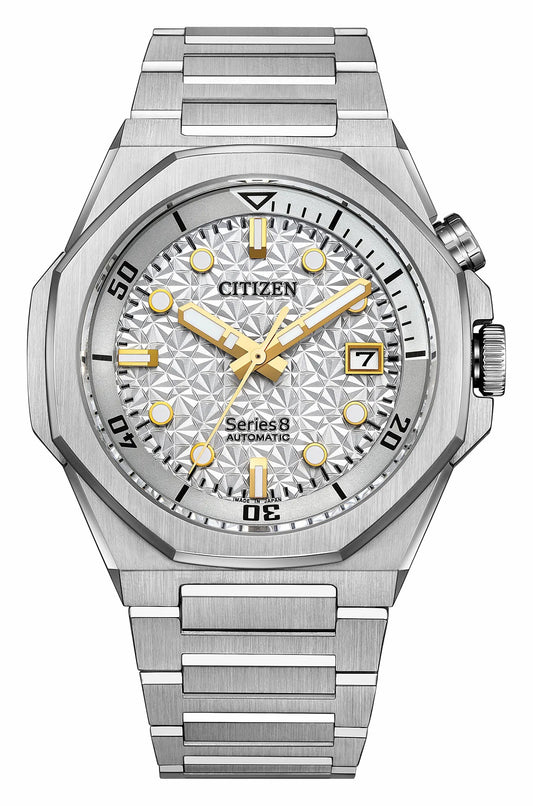 Series8 890 City Lights Silver-Tone Dial Stainless Steel Bracelet NB6060-58H - Citizen Deals