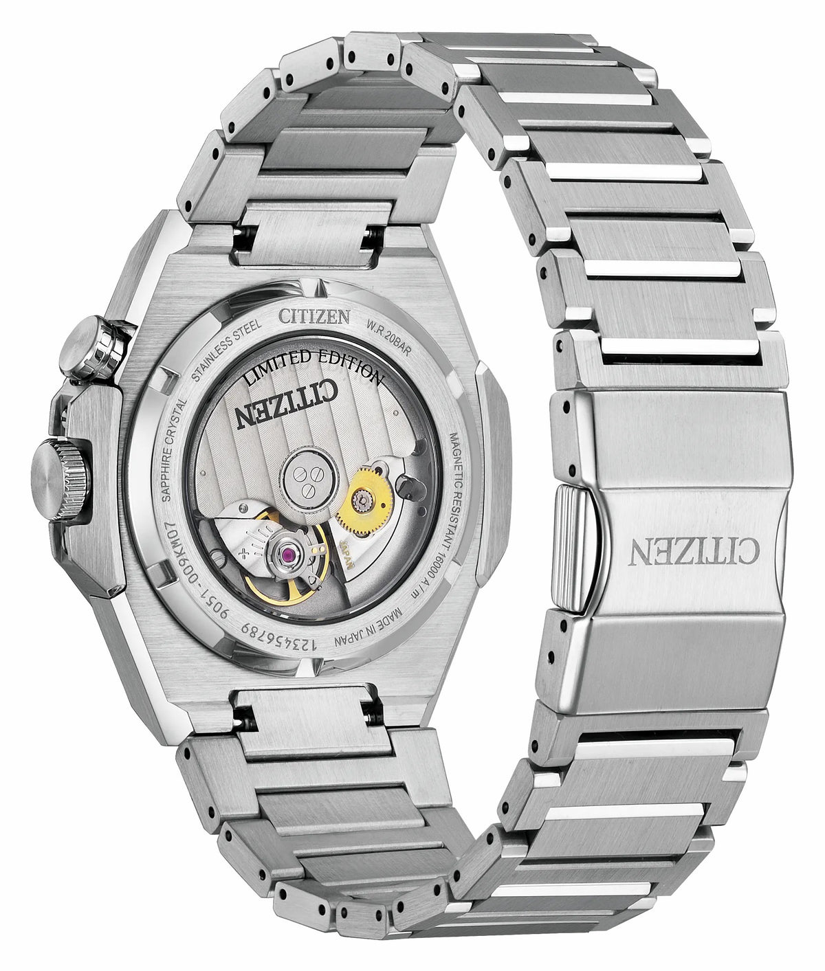 Series8 890 City Lights Silver-Tone Dial Stainless Steel Bracelet NB6060-58H - Citizen Deals