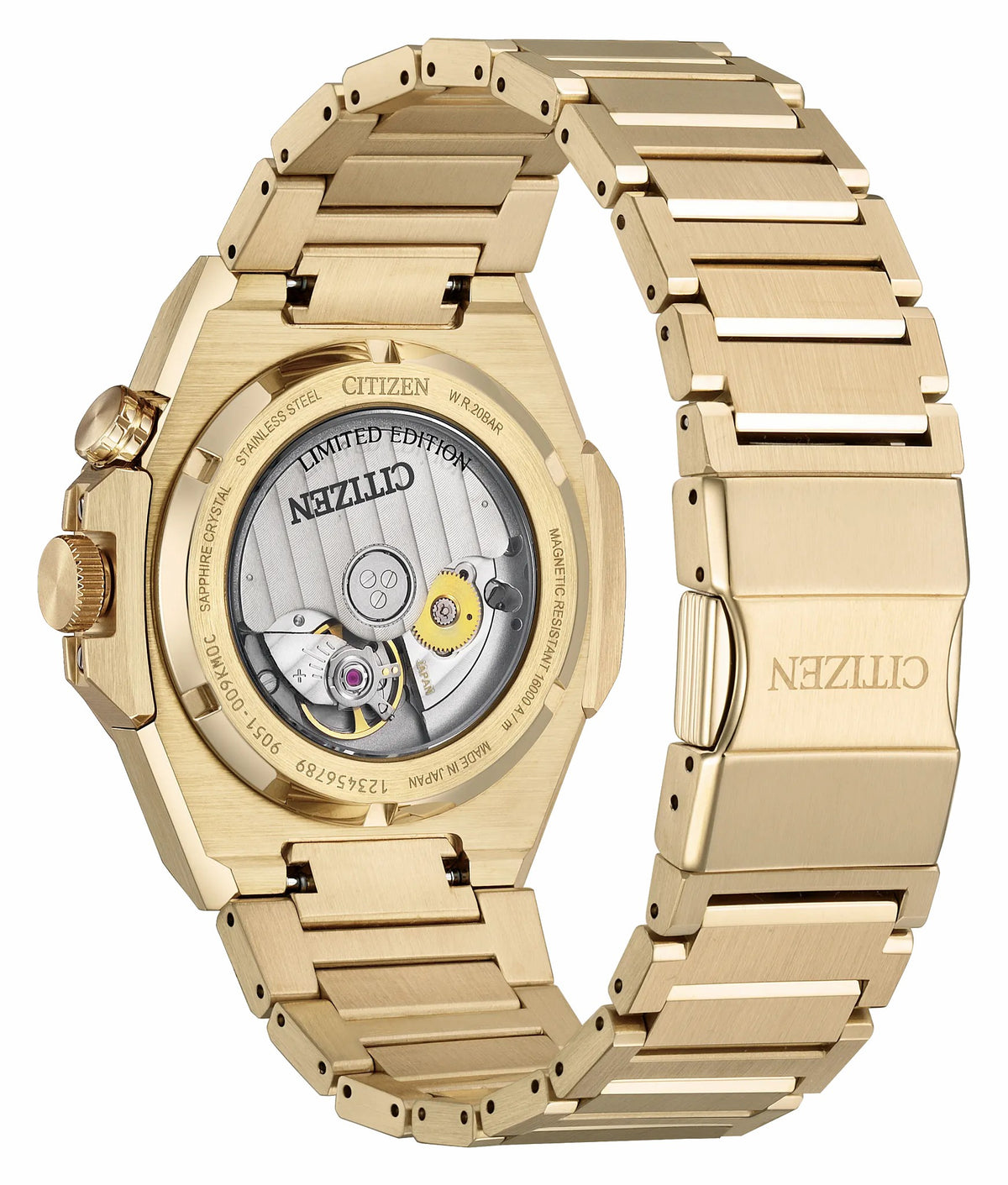 Series8 890 City Lights Gold-Tone Dial Stainless Steel Bracelet NB6062-52P - Citizen Best Price
