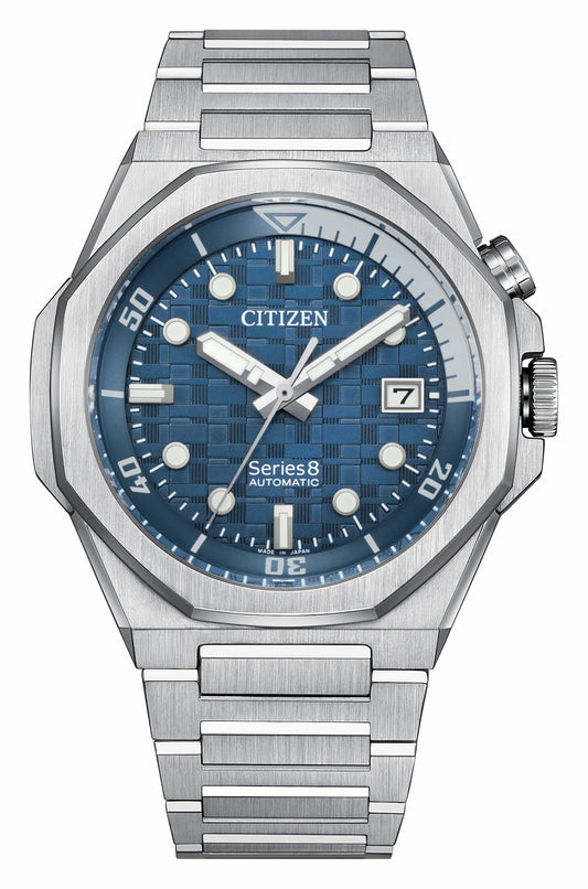 Series8 890 Blue Dial Stainless Steel Bracelet NB6060-58L - Citizen Value