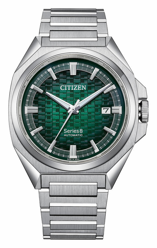 Series8 831 Green Dial Stainless Steel Bracelet NB6050-51W - Citizen Exclusive