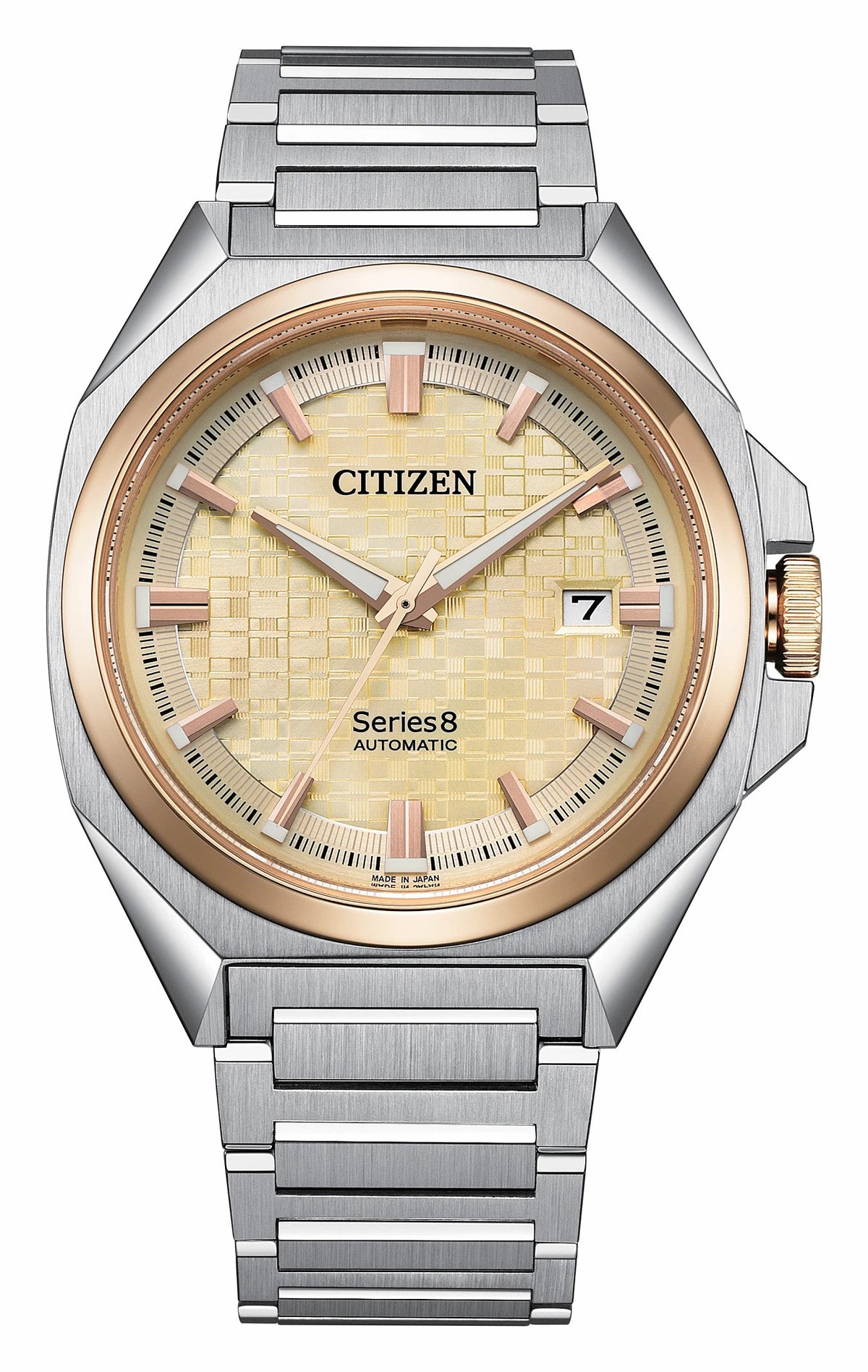 Series8 831 Champagne Dial Stainless Steel Bracelet NB6059-57P - Citizen Exclusive
