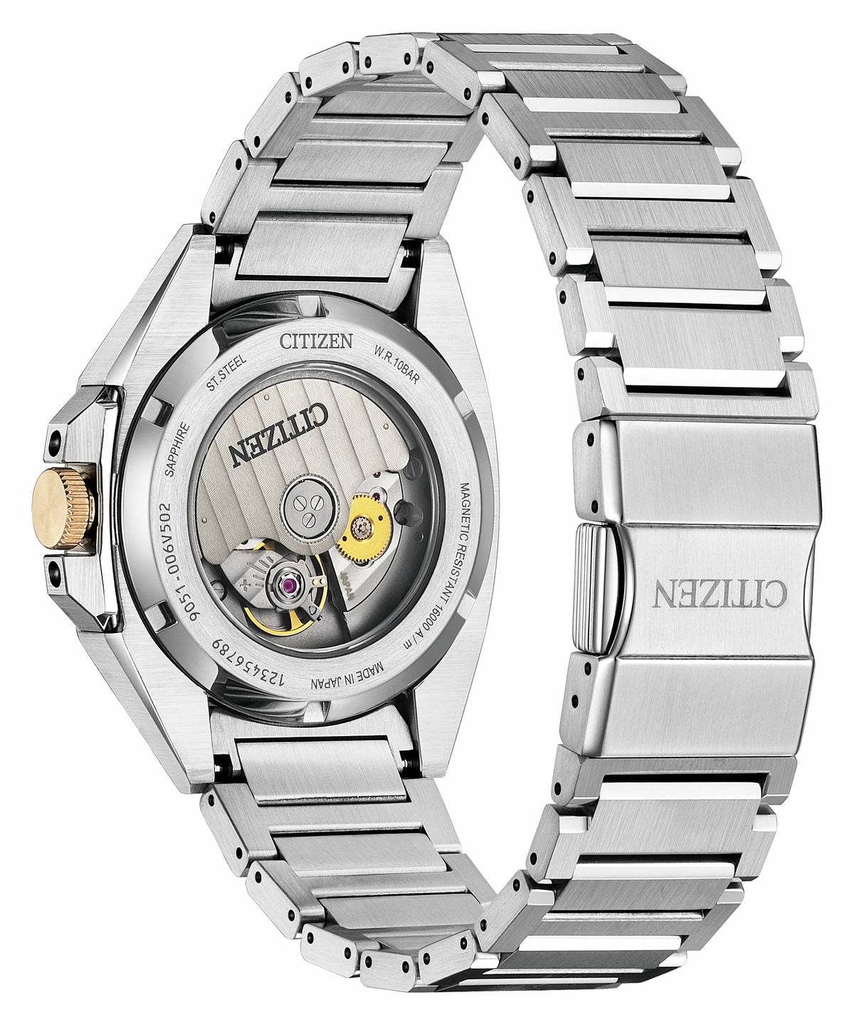 Series8 831 Champagne Dial Stainless Steel Bracelet NB6059-57P - Citizen Exclusive