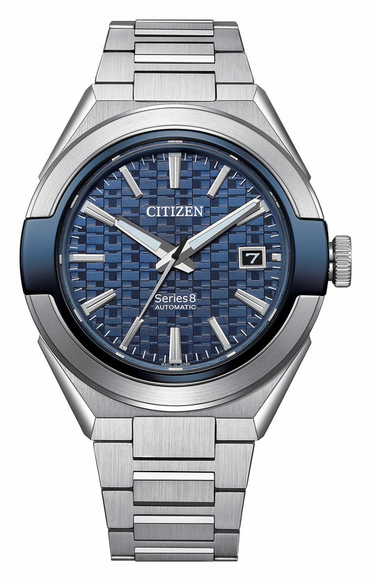 Series8 870 Blue Dial Stainless Steel Bracelet NA1037-53L - Citizen Special Offer