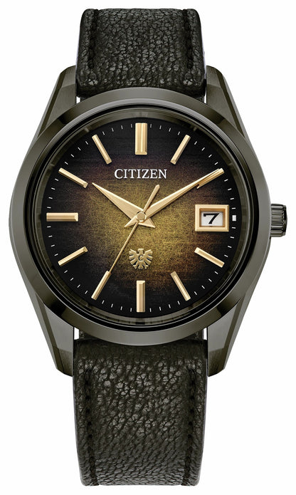 The CITIZEN Brown Dial Leather Strap AQ4106-18X - Citizen Hot Sale