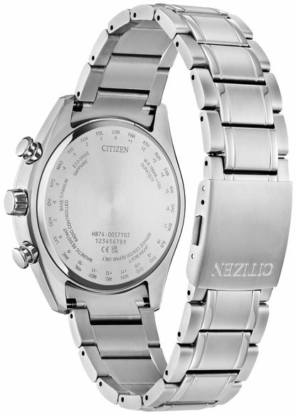 Tsuki-yomi A-T Blue Dial Super Titanium Bracelet BY1010-57L - Citizen Best Price