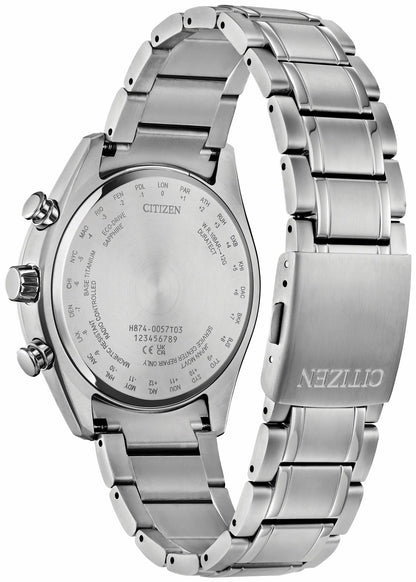 Tsuki-Yomi A-T Purple Dial Super Titanium Bracelet BY1010-81Z - Citizen Quality