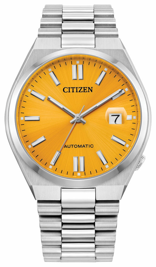 TSUYOSA Yellow Dial Stainless Steel Bracelet NJ0150-56Z - Citizen Smart Buy